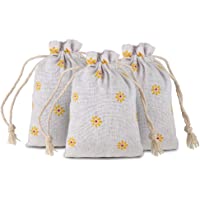 Los mejores  - Desconocido 20 pcs Chic algodón Yute cordón Bolsas Bolsas de Regalo Boda Favor Bolsas de joyería 3-5 &quot-x 4.7&quot-